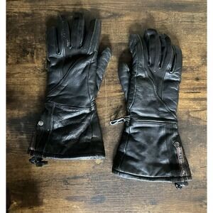 Harley-Davidson Women's Leather Gauntlet Riding Gloves - Size Small